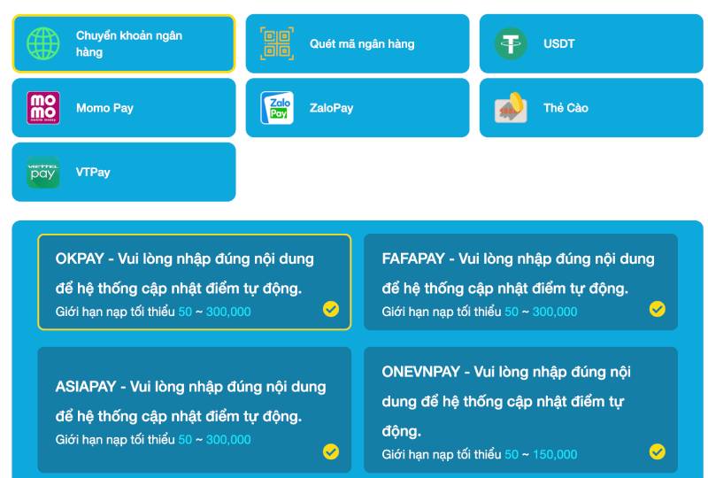 Hướng Dẫn Nạp Tiền F8BET Các Bước Chi Tiết 2 Chuyển Khoản Ngân Hàng
