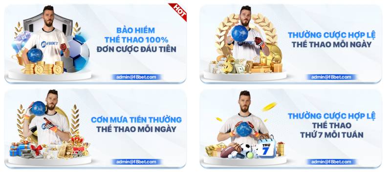 Khuyến Mãi F8BET - Cơ Hội Nhận Thưởng Hấp Dẫn 4 Khuyến Mãi Thể Thao f8bet