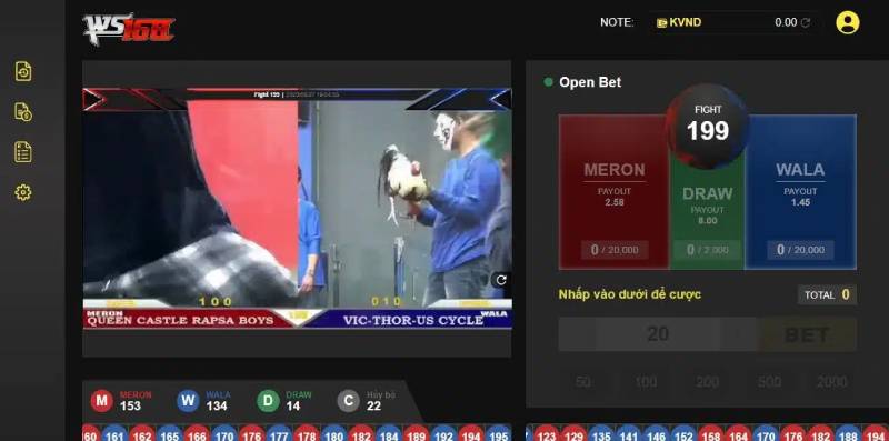 Sảnh Chơi WS168 – Nền Tảng Cược Đá Gà Đẳng Cấp