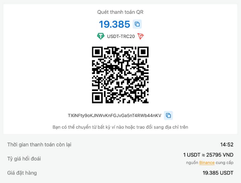 Hướng Dẫn Nạp Tiền F8BET Các Bước Chi Tiết 7 quet qr nap usdt f8bet
